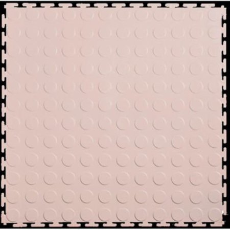 LOCK-TILE Lock-TileÂ PVC Floor Tiles, , 19.5x19.5", Coin, Tan LK005